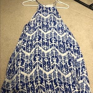 Blue and white dresss